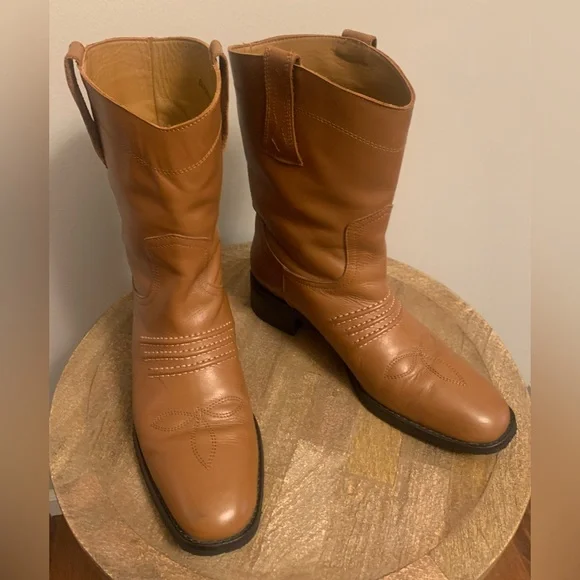 BIBI LOU Briana Western Boot In Cuero - Size 38 - Picture 2 of 10